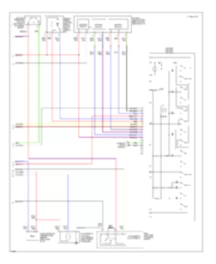 2.2L, AC Wiring Diagram, Push Control Type (2 of 2) for Toyota Camry LE 1995