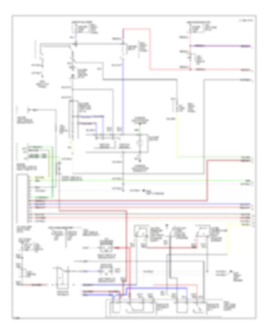 3.0L, AC Wiring Diagram, Push Control Type (1 of 2) for Toyota Camry LE 1995