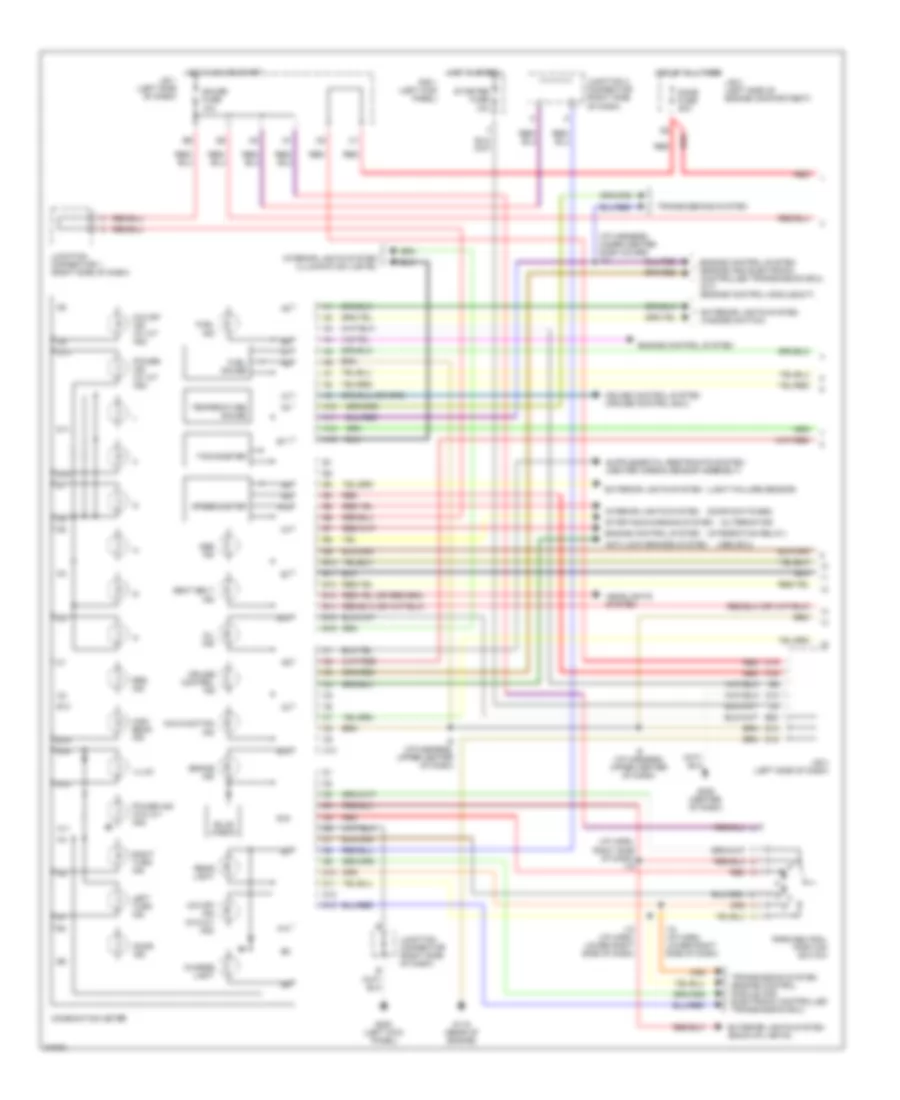 Instrument Cluster Wiring Diagram 1 of 2 for Toyota Camry LE 1995