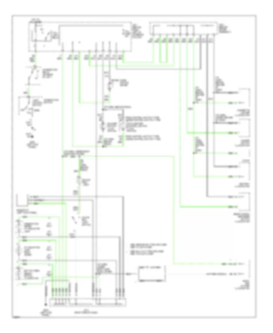 Instrument Illumination Wiring Diagram for Toyota Camry LE 1995