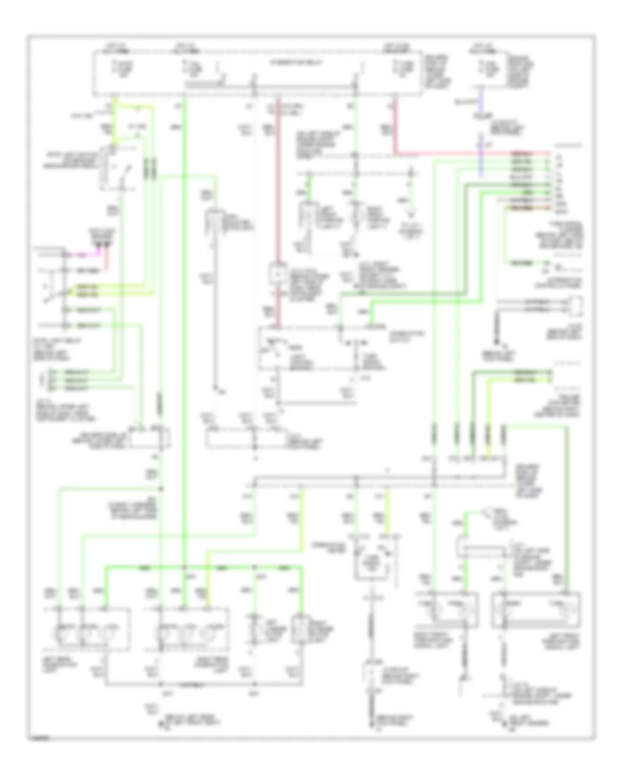 Exterior Lamps Wiring Diagram, AccessStandard Cab for Toyota Tundra 2006
