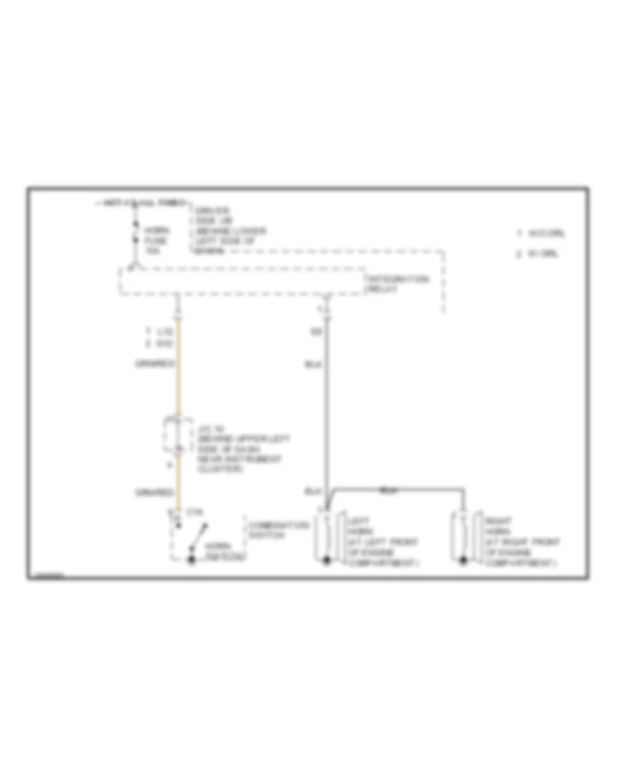 Horn Wiring Diagram Access Standard Cab for Toyota Tundra 2006
