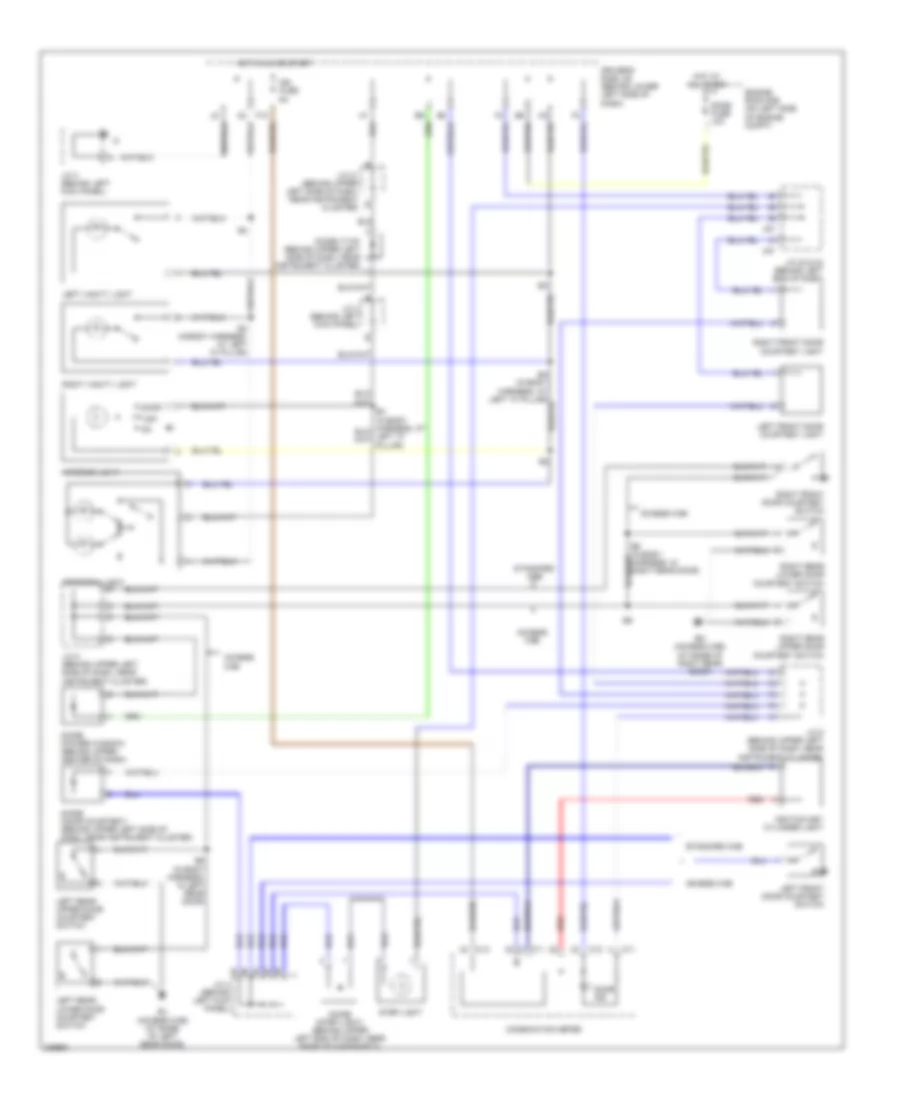Courtesy Lamps Wiring Diagram, AccessStandard Cab for Toyota Tundra 2006
