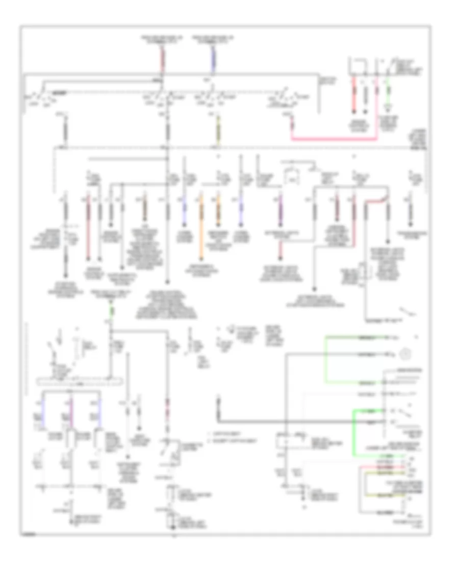 Power Distribution Wiring Diagram, Double Cab (2 of 2) for Toyota Tundra 2006