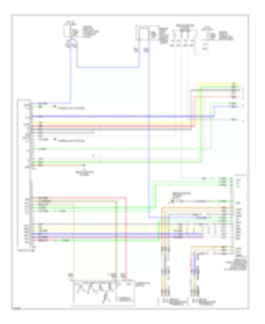 8-Speaker System Wiring Diagram, Double Cab without Navigation (1 of 2) for Toyota Tundra 2006