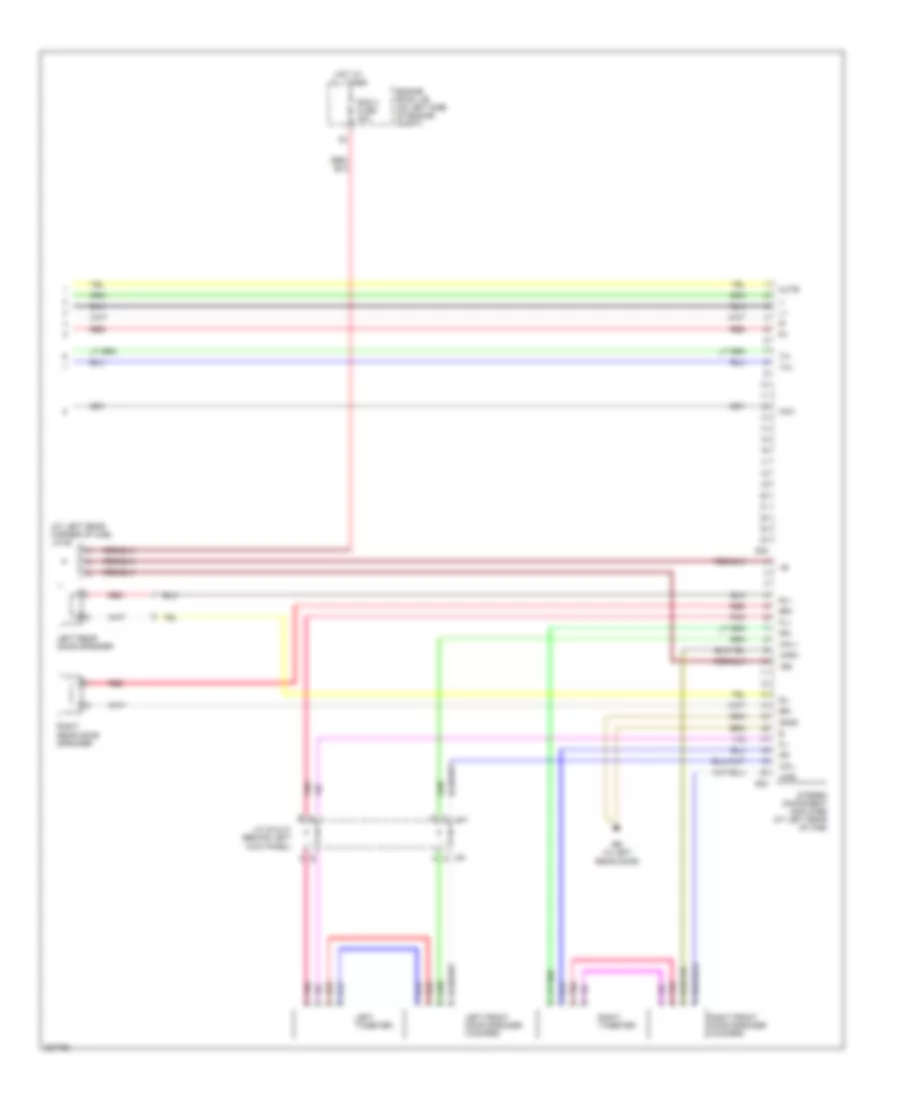 8-Speaker System Wiring Diagram, Double Cab without Navigation (2 of 2) for Toyota Tundra 2006