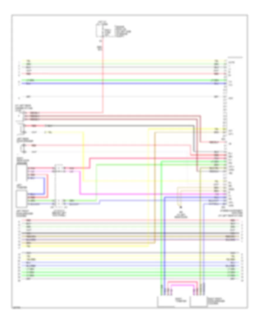 Rear Seat Entertainment Wiring Diagram, Double Cab without Navigation (2 of 3) for Toyota Tundra 2006