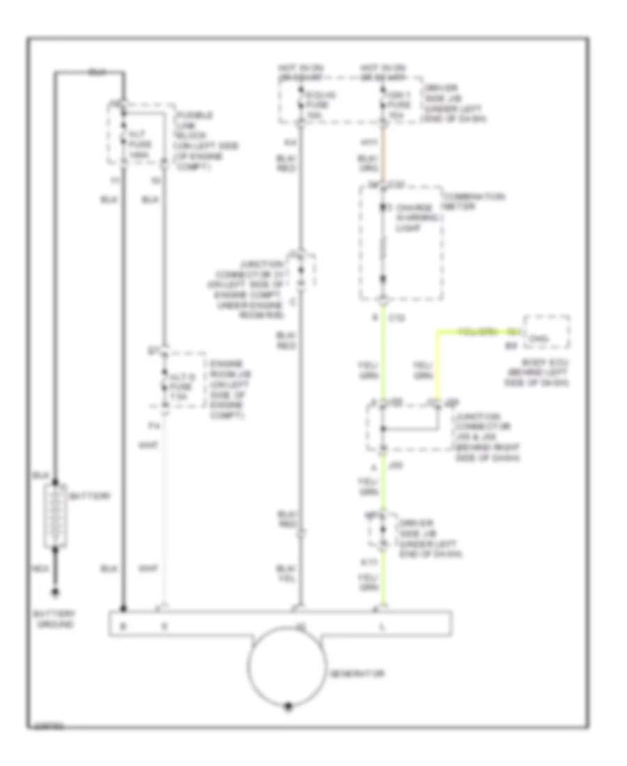 Charging Wiring Diagram, Double Cab for Toyota Tundra 2006