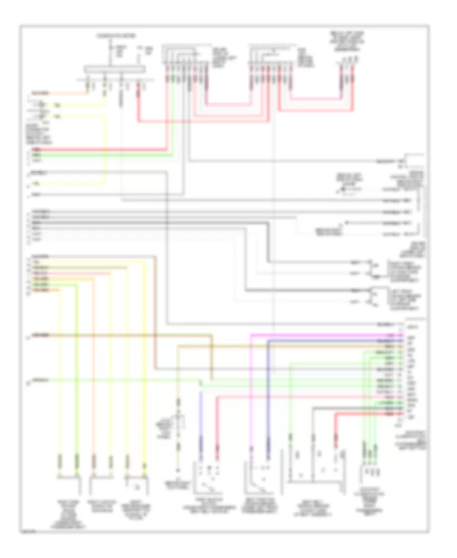 Supplemental Restraints Wiring Diagram, Double Cab with Bench Seat (2 of 2) for Toyota Tundra 2006