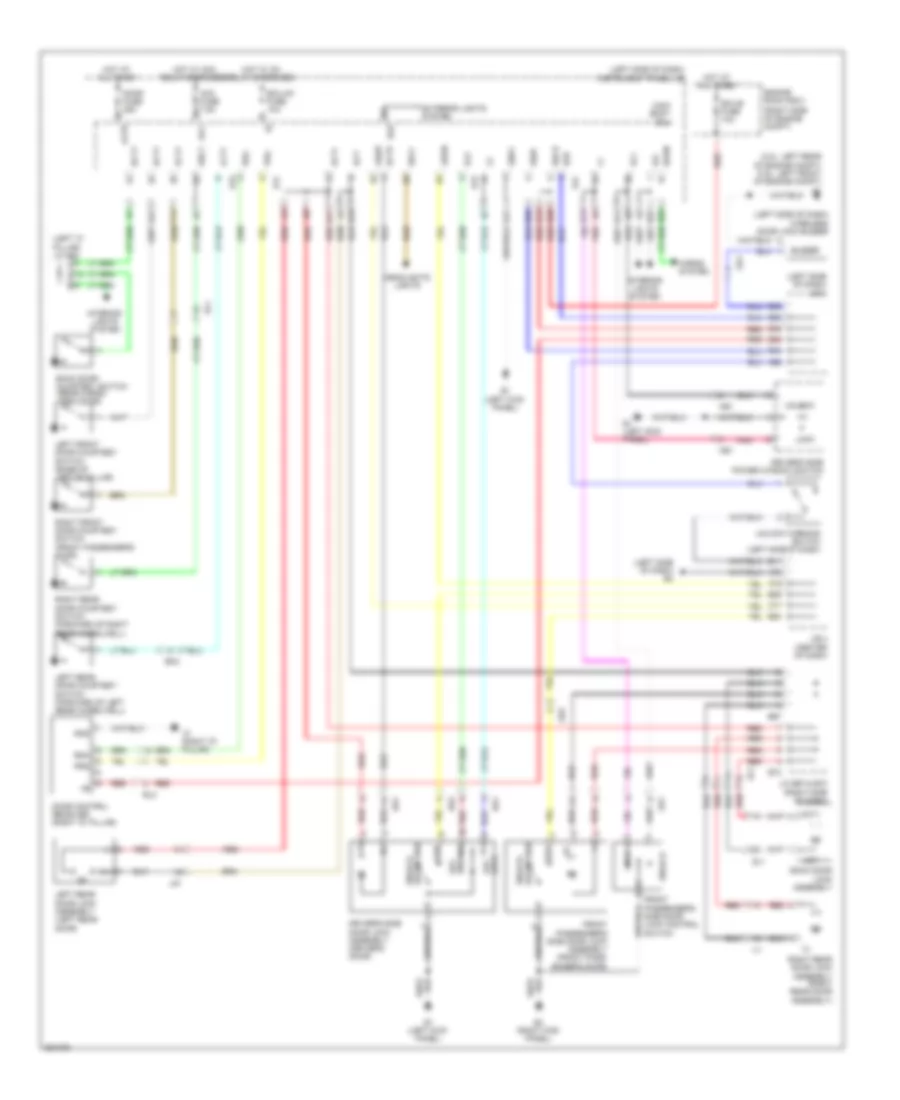 Forced Entry Wiring Diagram Except EV without Smart Key System for Toyota RAV4 Limited 2012