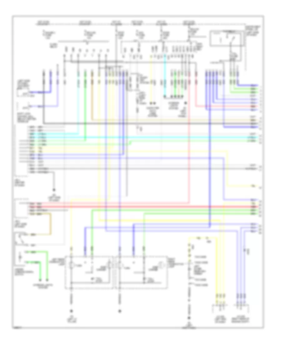 Exterior Lamps Wiring Diagram, Except EV (1 of 2) for Toyota RAV4 Limited 2012