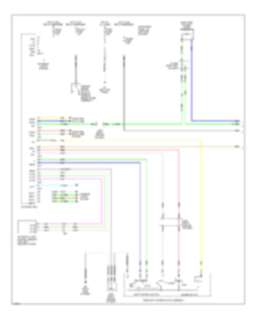 Headlights Wiring Diagram EV 1 of 2 for Toyota RAV4 Limited 2012