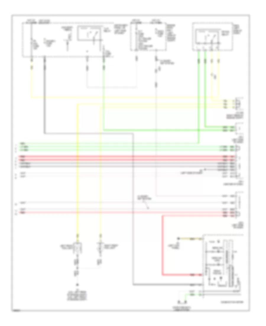 Headlights Wiring Diagram, Except EV with DRL (2 of 2) for Toyota RAV4 Limited 2012