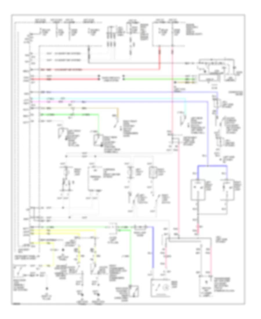 Courtesy Lamps Wiring Diagram, Except EV for Toyota RAV4 Limited 2012