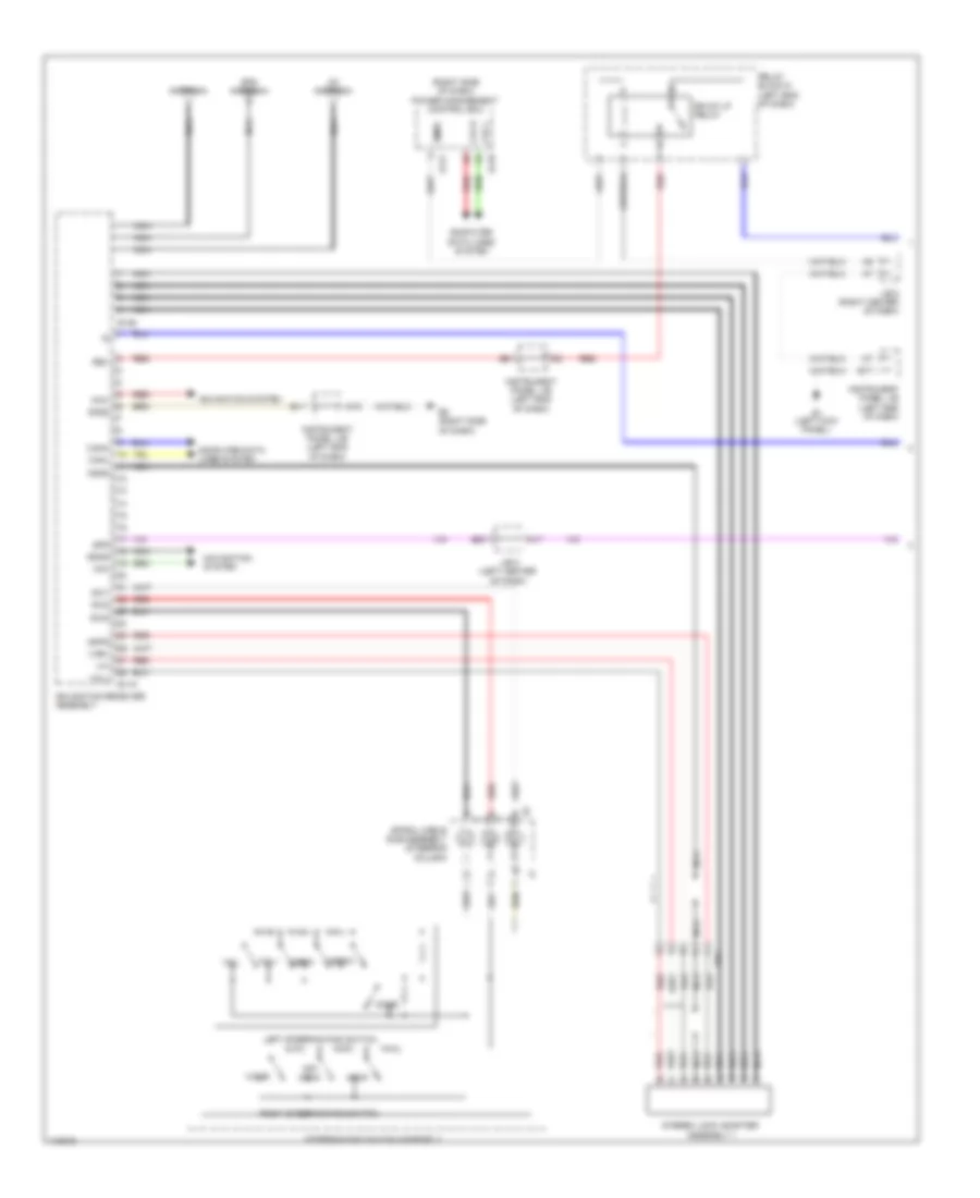 Navigation Wiring Diagram EV 1 of 3 for Toyota RAV4 Limited 2012