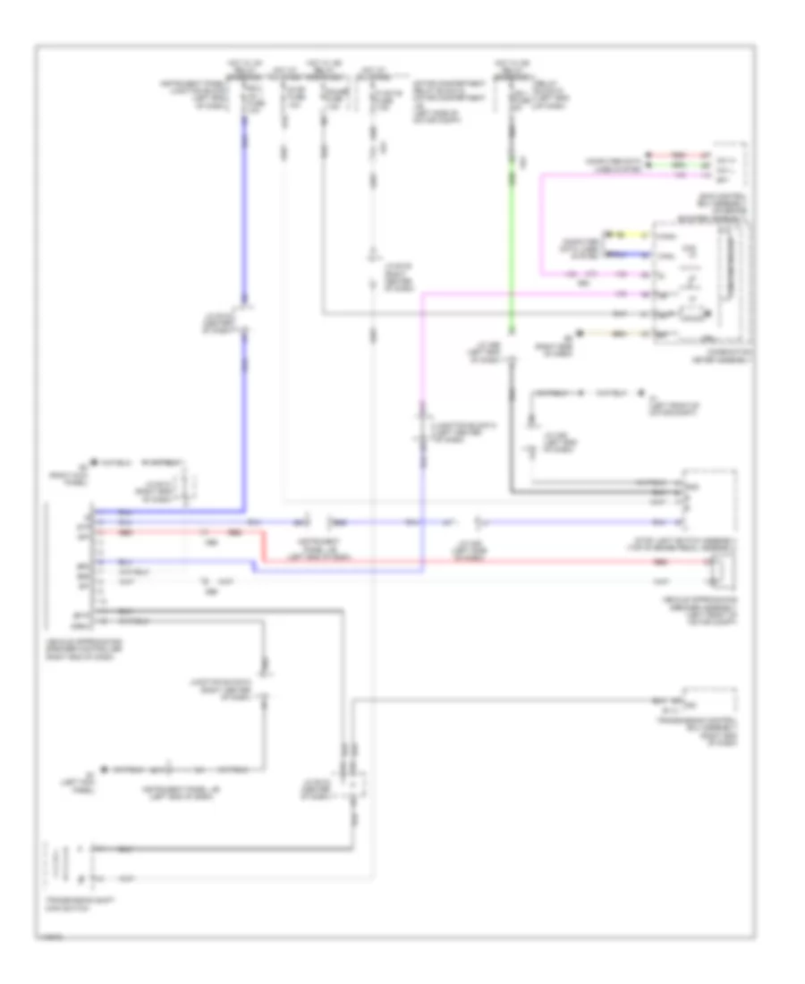 Vehicle Proximity Notification Wiring Diagram for Toyota RAV4 Limited 2012