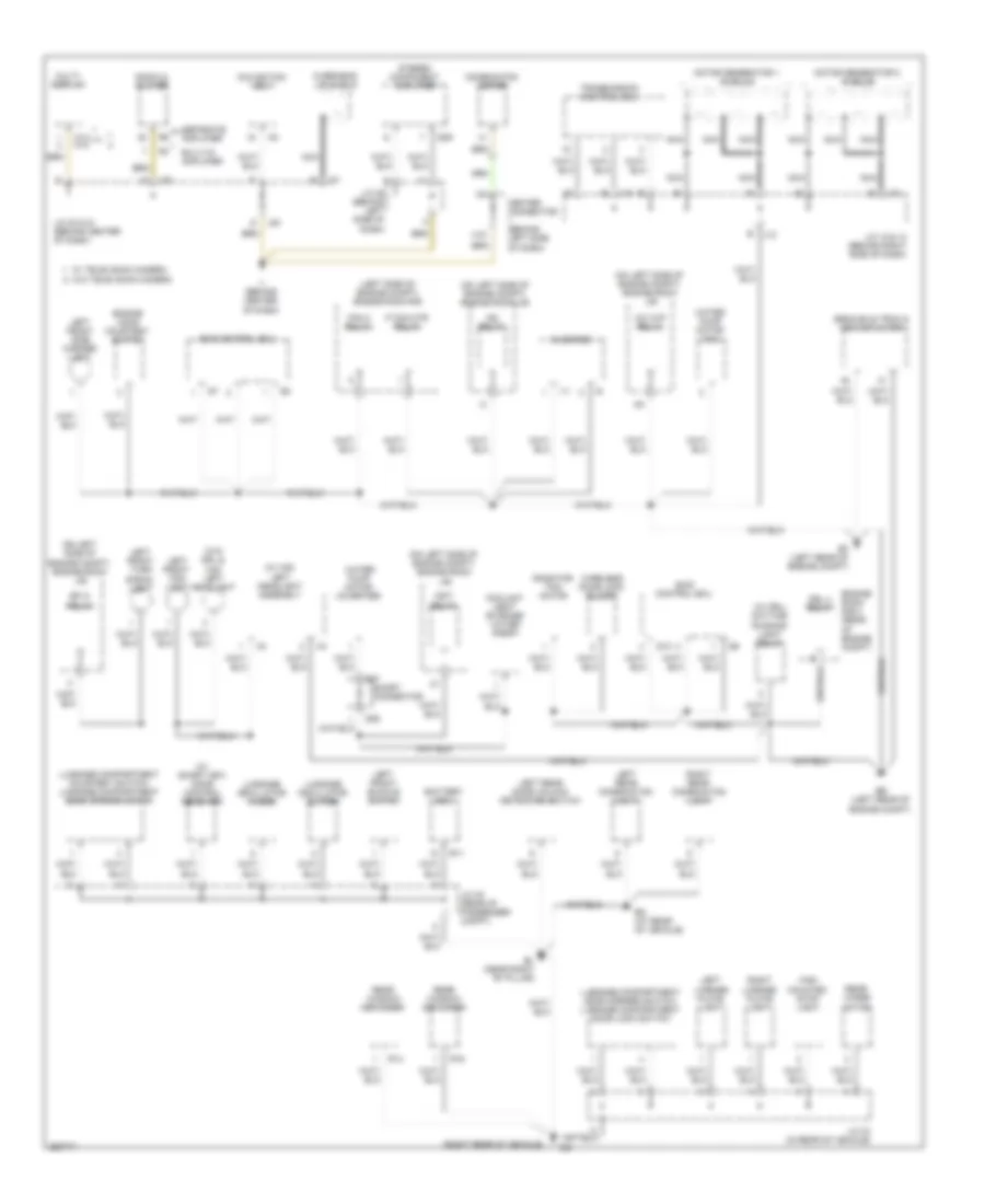 Ground Distribution Wiring Diagram 1 of 3 for Toyota Prius 2009