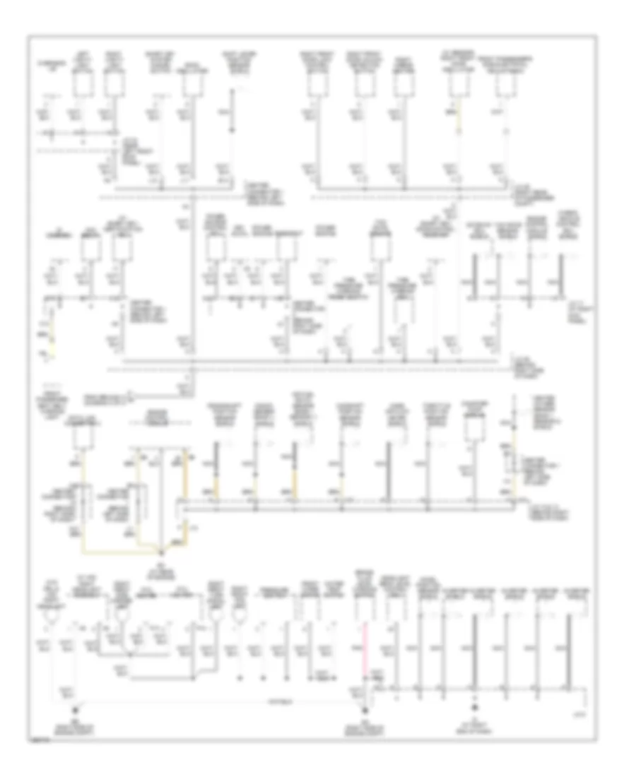 Ground Distribution Wiring Diagram (3 of 3) for Toyota Prius 2009