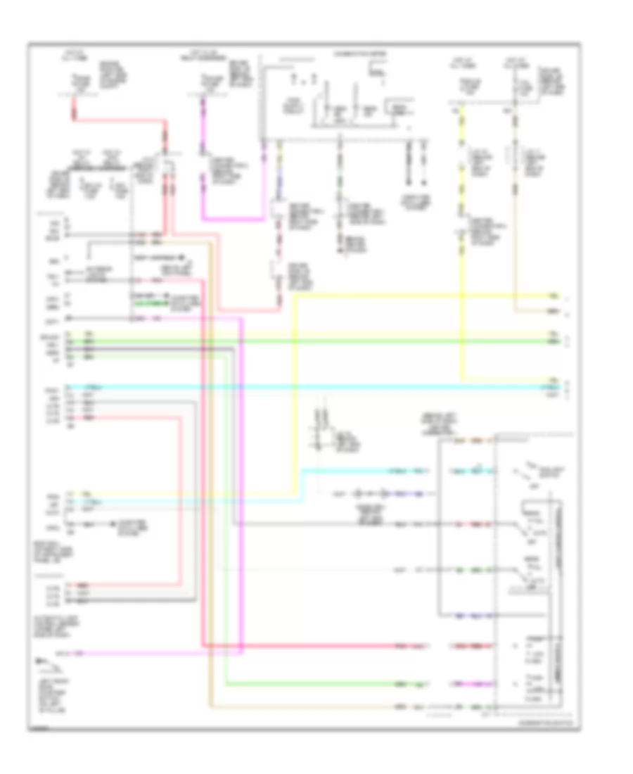 Headlamps  Fog Lamps Wiring Diagram with DRL 1 of 2 for Toyota Prius 2009