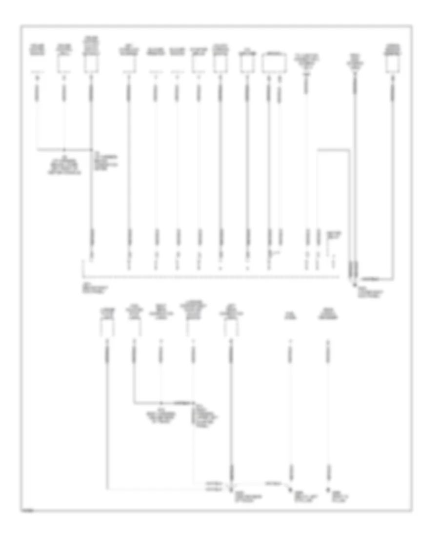 Ground Distribution Wiring Diagram (3 of 3) for Toyota Corolla 1997