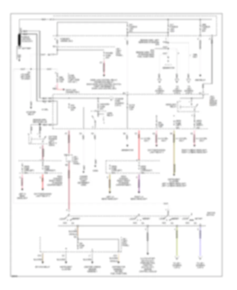Power Distribution Wiring Diagram 1 of 3 for Toyota Corolla 1997