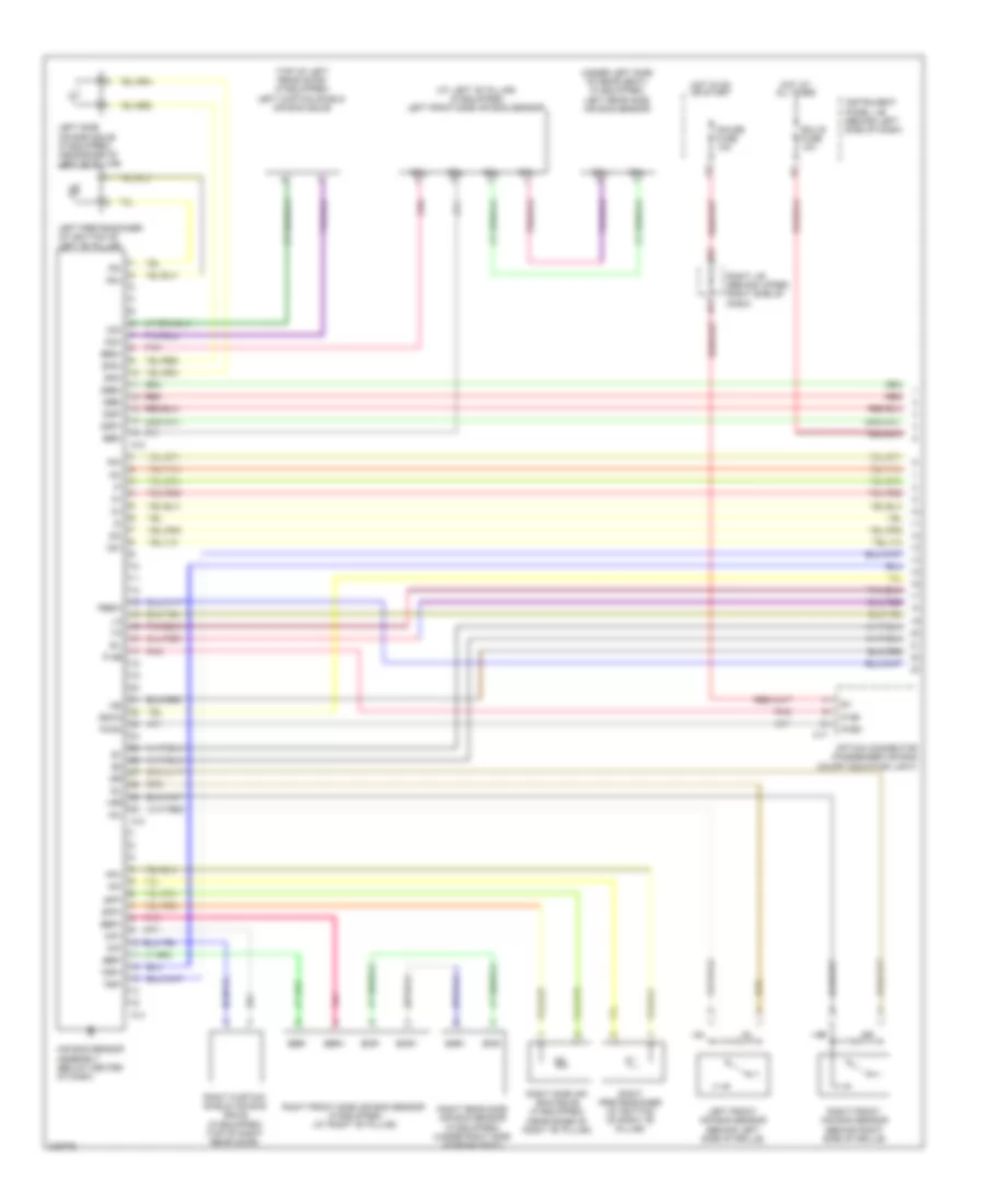 Supplemental Restraints Wiring Diagram 1 of 2 for Toyota Matrix XR 2008