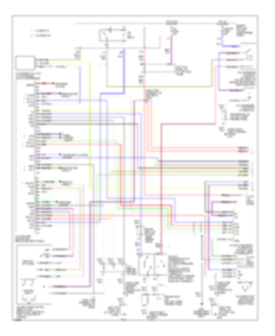 Automatic AC Wiring Diagram, Front (1 of 2) for Toyota Land Cruiser 2000