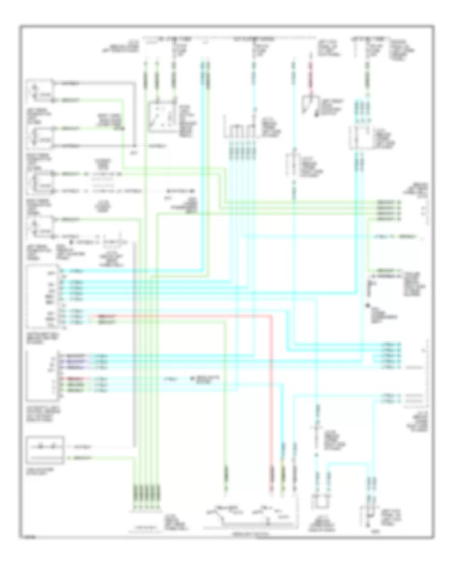 Exterior Lamps Wiring Diagram (1 of 2) for Toyota Land Cruiser 2000