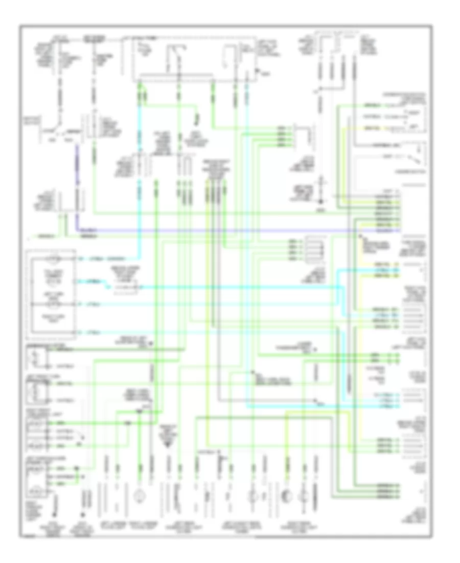 Exterior Lamps Wiring Diagram (2 of 2) for Toyota Land Cruiser 2000