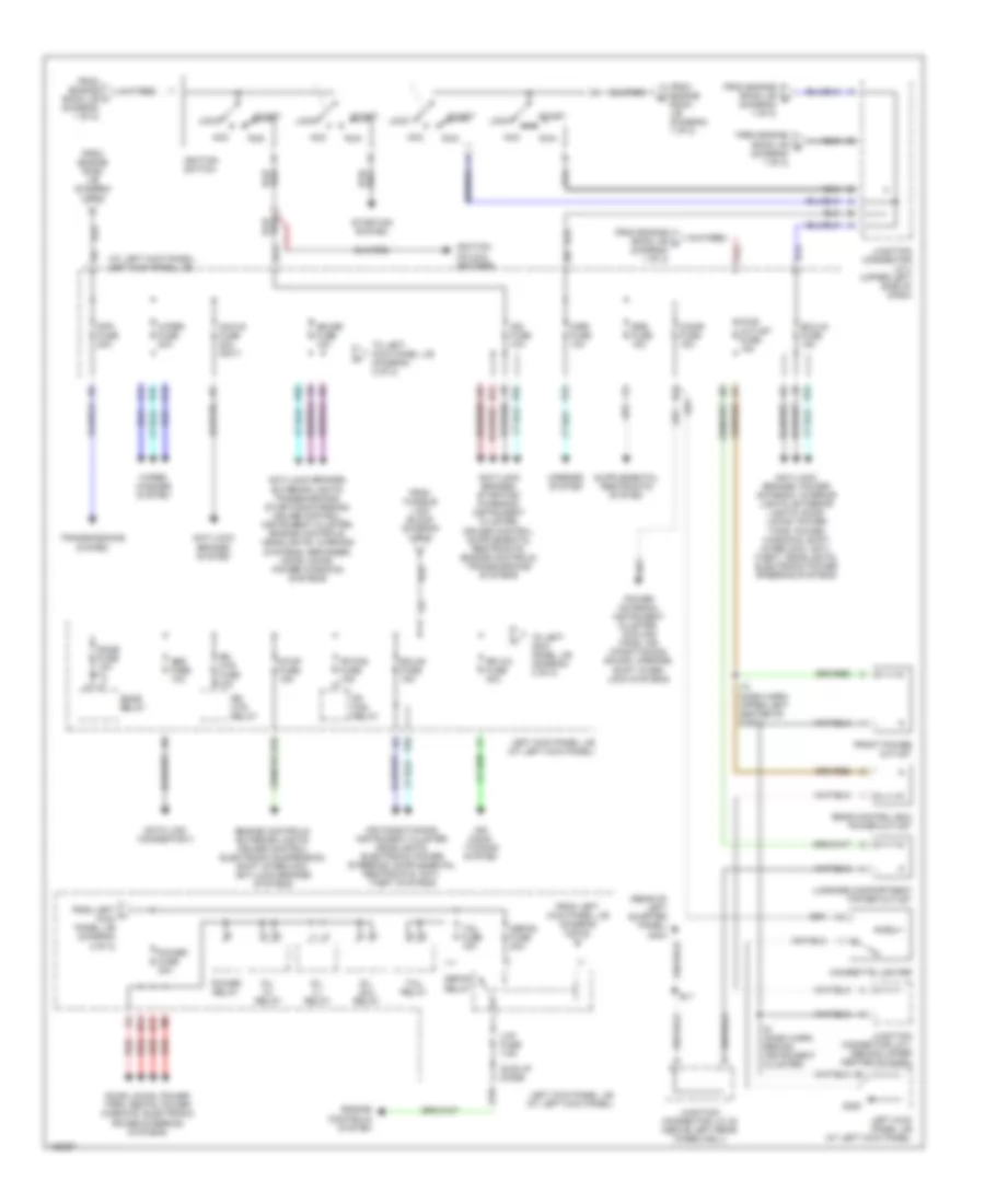 Power Distribution Wiring Diagram 2 of 2 for Toyota Land Cruiser 2000