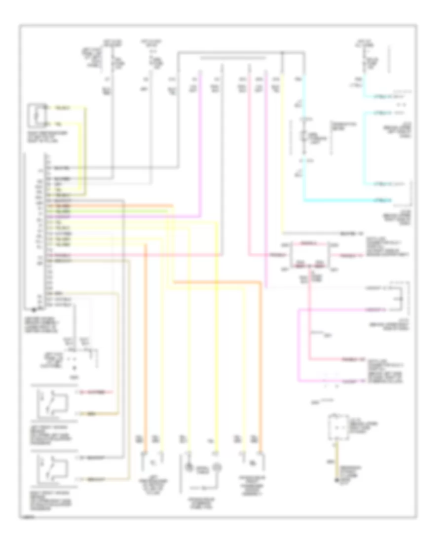 Supplemental Restraint Wiring Diagram for Toyota Land Cruiser 2000