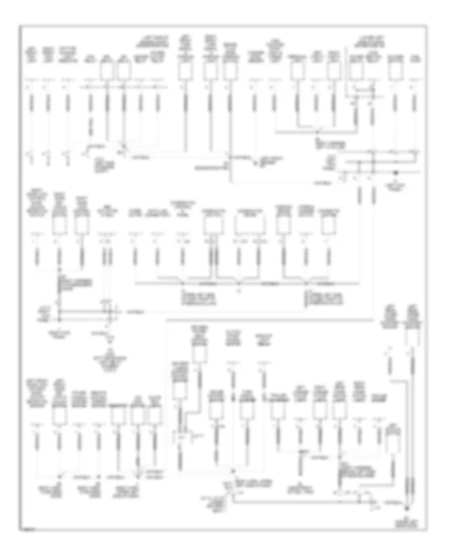 Ground Distribution Wiring Diagram 1 of 2 for Toyota Tundra Limited 2002