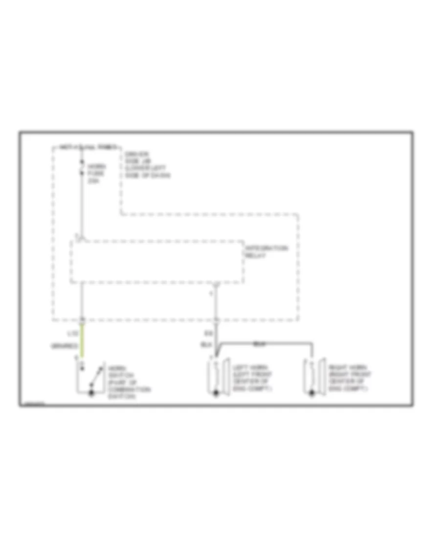 Horn Wiring Diagram for Toyota Tundra Limited 2002