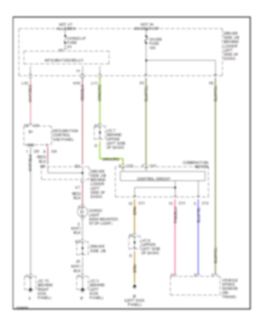 Cargo Light Wiring Diagram for Toyota Tundra Limited 2002