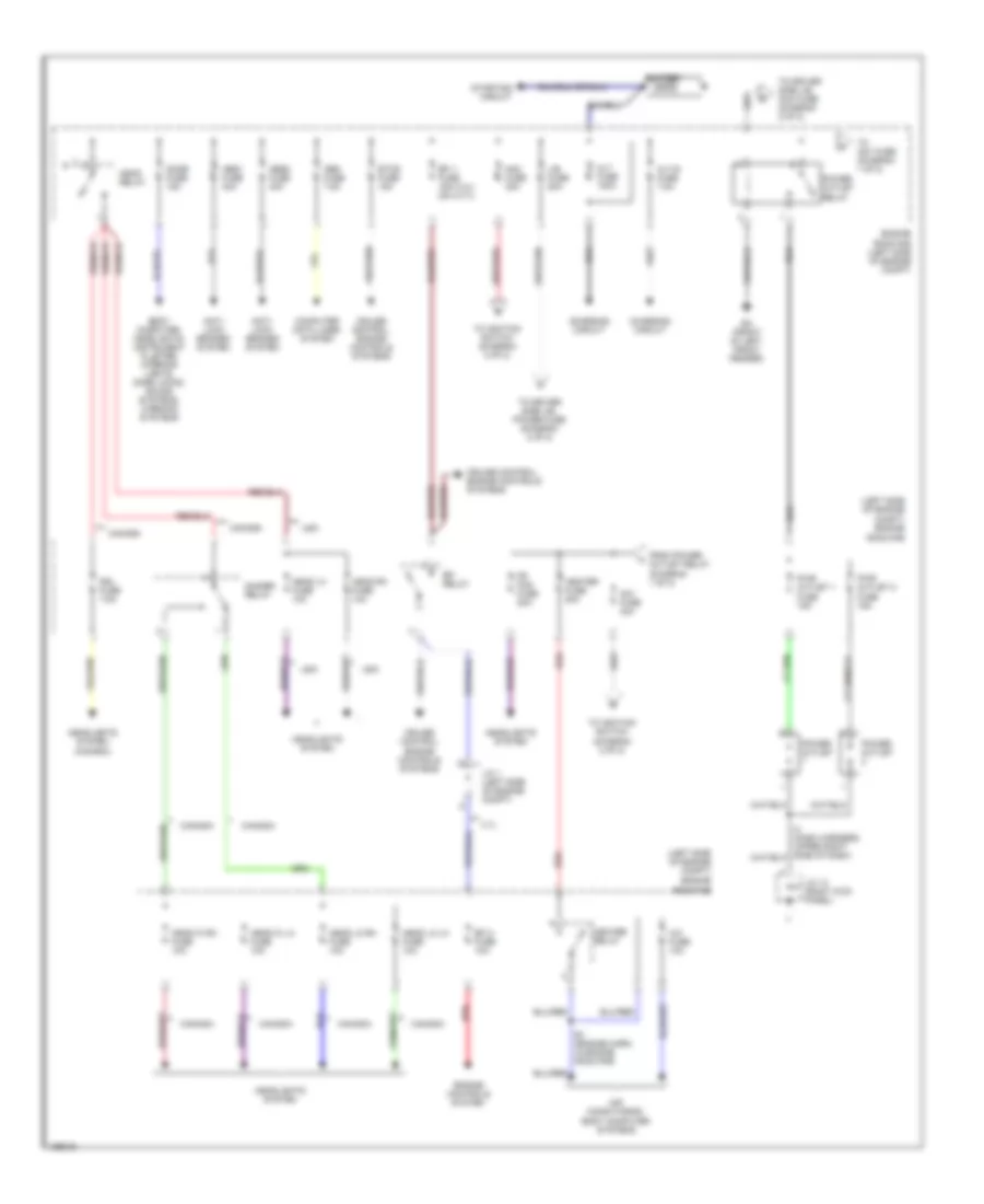 Power Distribution Wiring Diagram 1 of 2 for Toyota Tundra Limited 2002