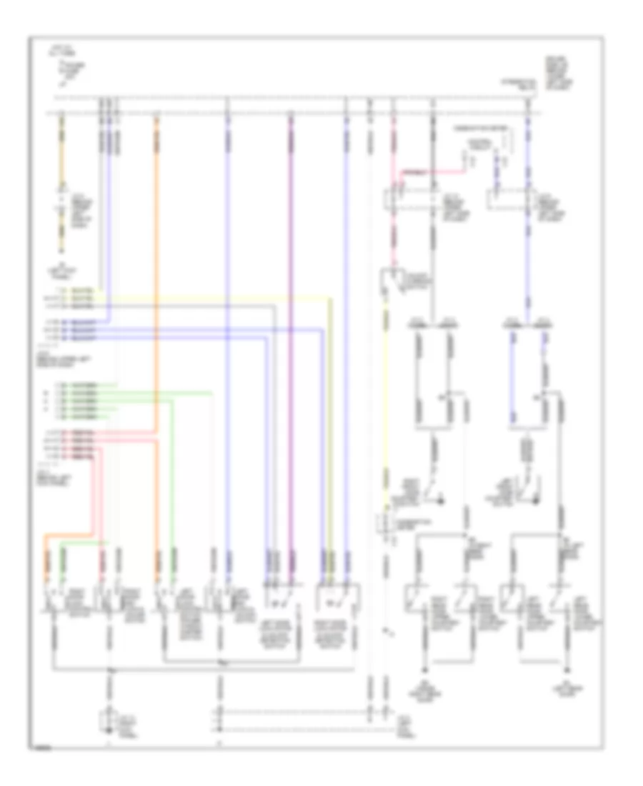 Power Door Lock Wiring Diagram for Toyota Tundra Limited 2002