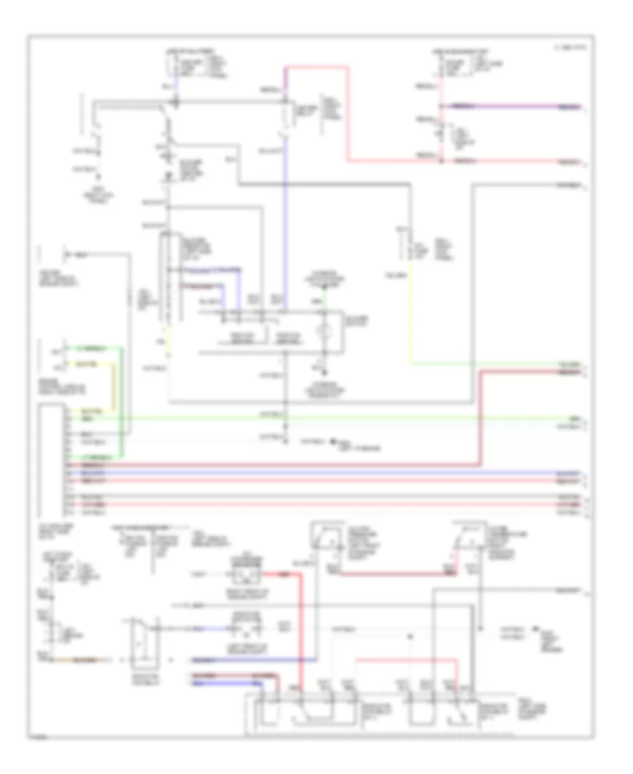 2.2L, AC Wiring Diagram, Push Control Type (1 of 2) for Toyota Camry SE 1995