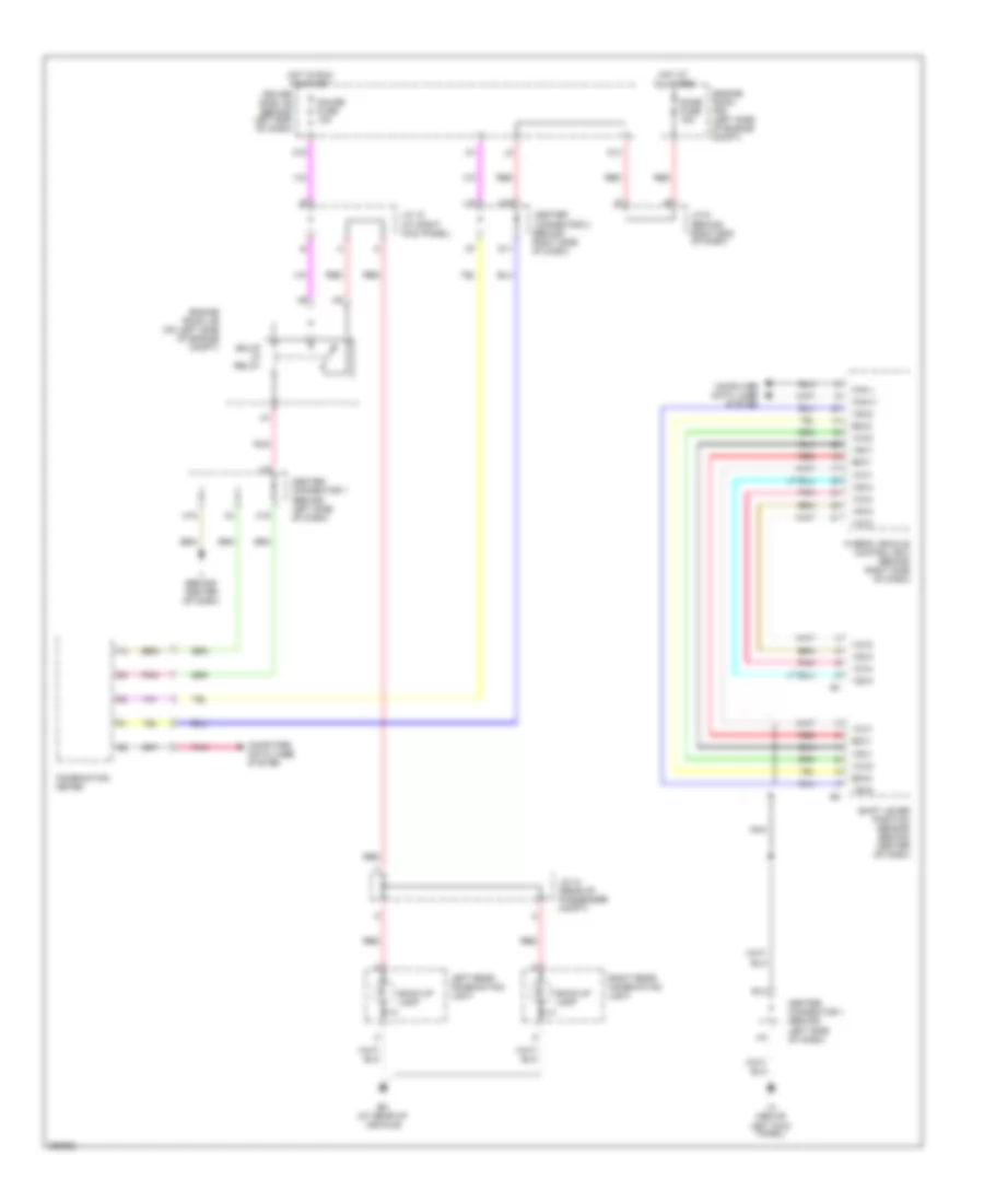 Back up Lamps Wiring Diagram for Toyota Prius Touring 2009