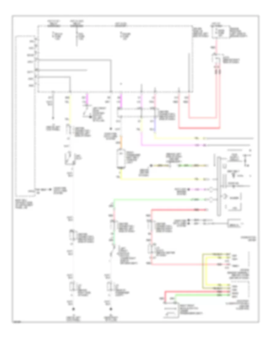 Key Reminder  Seat Belt Warning Wiring Diagram for Toyota Prius Touring 2009