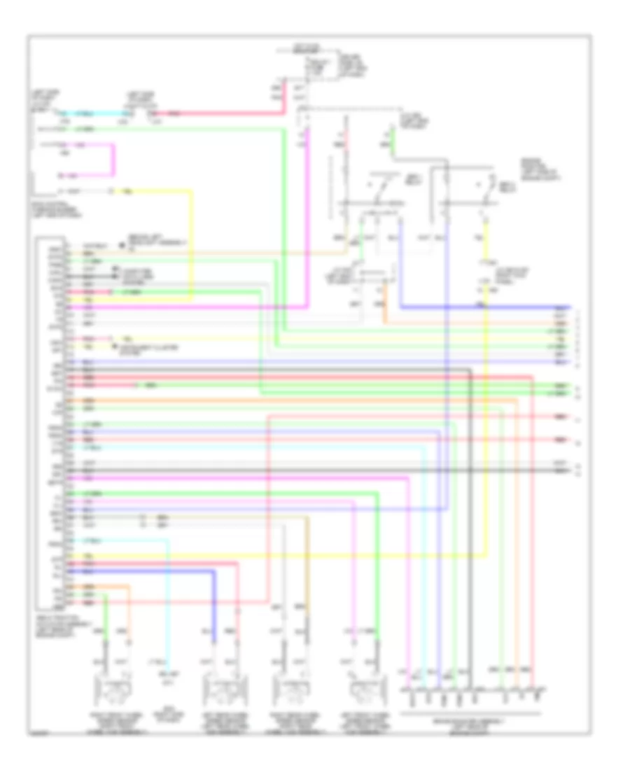 Anti lock Brakes Wiring Diagram 1 of 2 for Toyota Sequoia Limited 2010