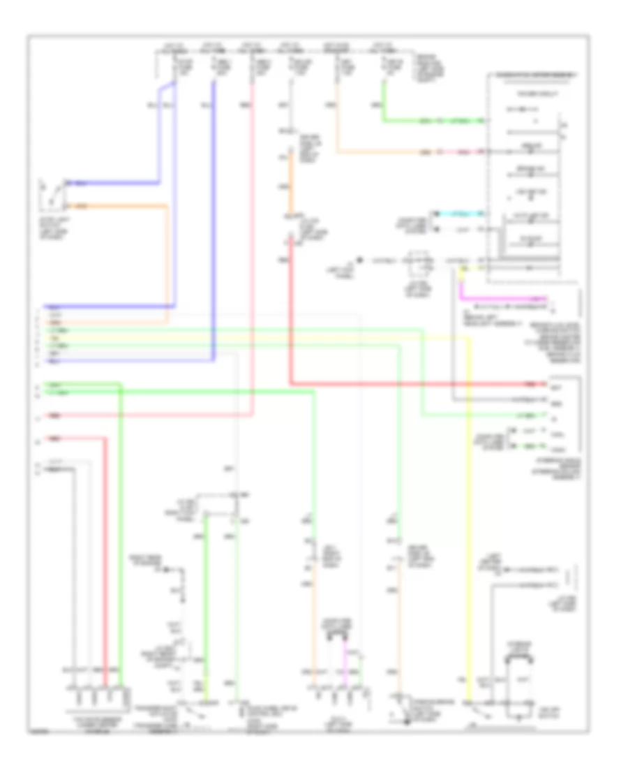 Anti-lock Brakes Wiring Diagram (2 of 2) for Toyota Sequoia Limited 2010