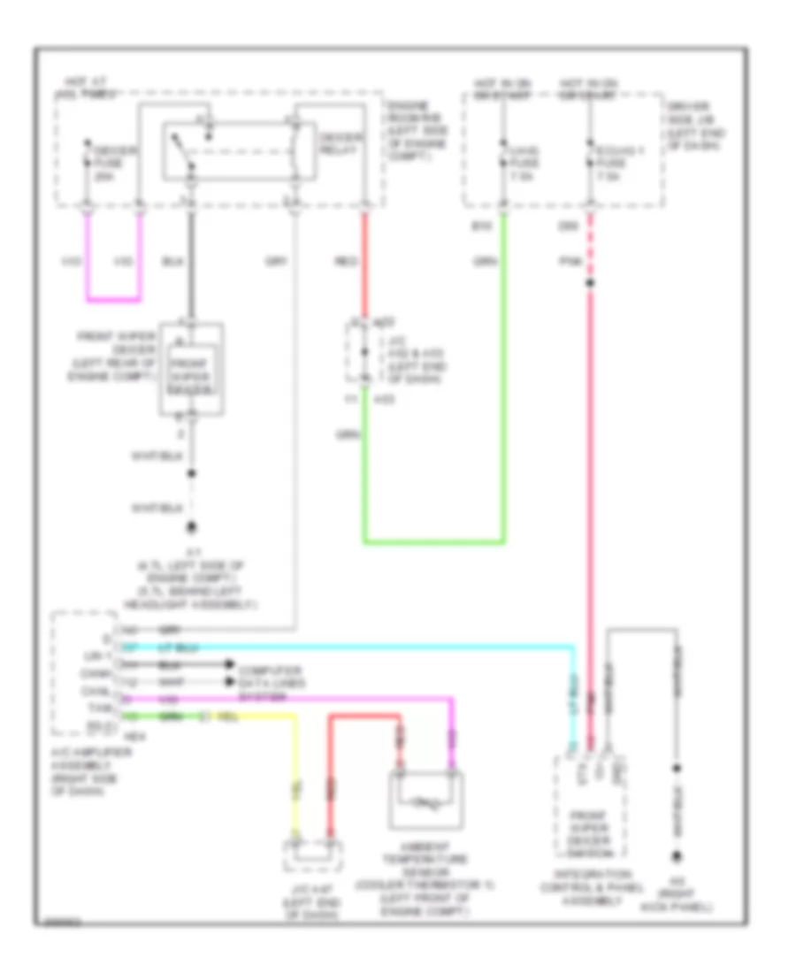 Front Deicer Wiring Diagram for Toyota Sequoia Limited 2010