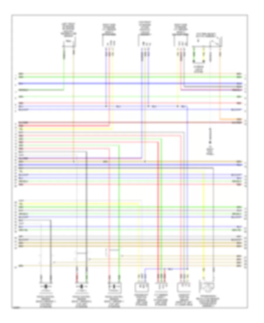 4.6L, Engine Performance Wiring Diagram (2 of 7) for Toyota Sequoia Limited 2010