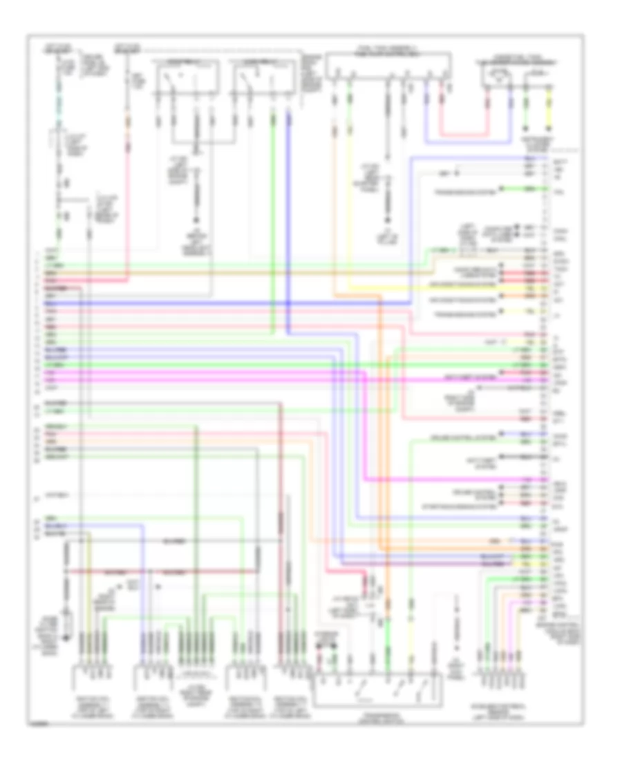 4.6L, Engine Performance Wiring Diagram (7 of 7) for Toyota Sequoia Limited 2010