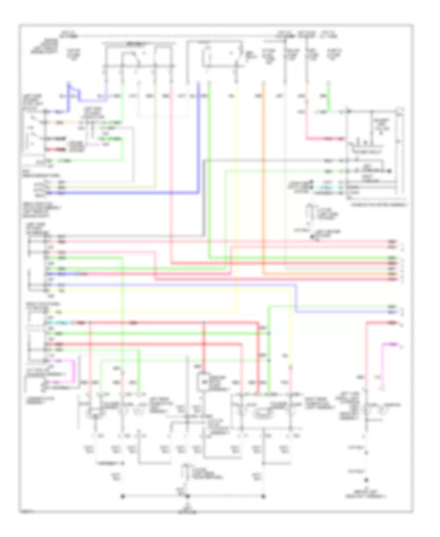 Exterior Lamps Wiring Diagram 1 of 2 for Toyota Sequoia Limited 2010