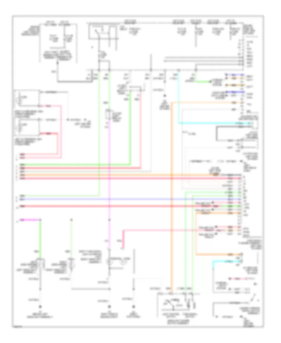 Exterior Lamps Wiring Diagram 2 of 2 for Toyota Sequoia Limited 2010