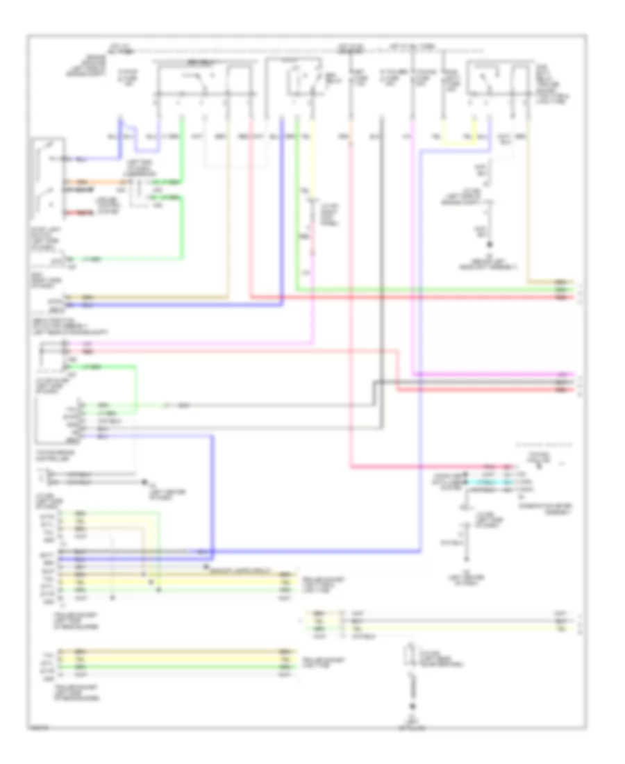 Trailer Tow Wiring Diagram 1 of 2 for Toyota Sequoia Limited 2010