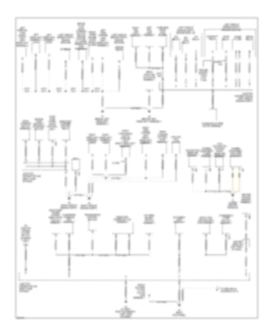 Ground Distribution Wiring Diagram 1 of 4 for Toyota Sequoia Limited 2010