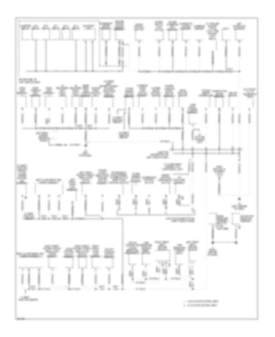 Ground Distribution Wiring Diagram (2 of 4) for Toyota Sequoia Limited 2010