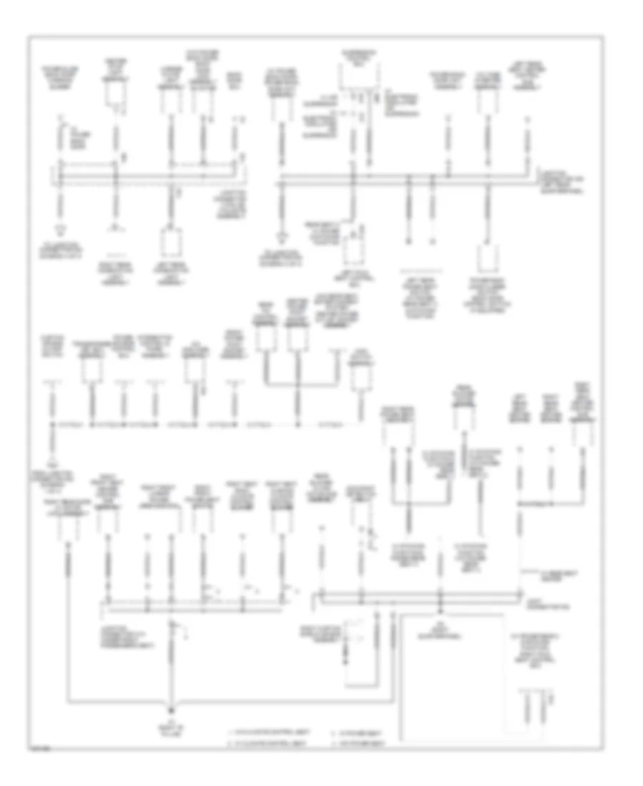 Ground Distribution Wiring Diagram 3 of 4 for Toyota Sequoia Limited 2010